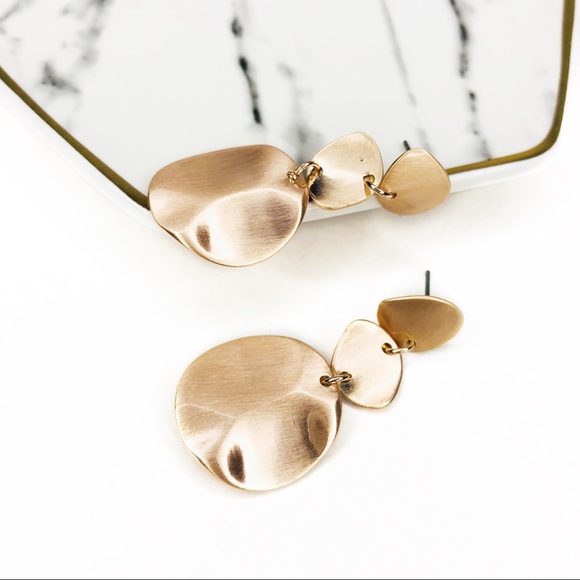 ORNAMENTAL STONE Jewelry - CHARLOTTE SHINED COPPER DANGLE NEUTRAL EARRINGS